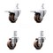 Service Caster 3.5 Inch High Temp Glass Filled Nylon 7/8 Inch Stem Caster Lock Brakes SCC, 2PK SCC-SQTTL20S3514-GFNSHT-78-2-S-2 - alternate 5